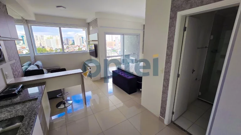 Imagem Loft de 37m2 com 1 dormitório para alugar no Marco Zero Mix Residence na Avenida Kennedy 1230- Jardim do Mar