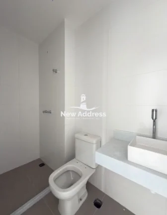 Imagem Suíte com vista para o mar na quadra da praia de Itaparica, em prédio novo com lazer completo. Descubra esse excelente apartamento!
