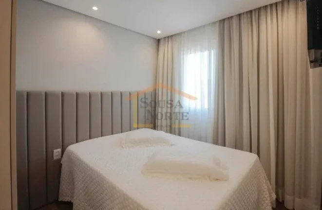 Imagem Apartamento mobiliado, 86 m², 2 dormitórios, sendo 2 suítes, 3 banheiros, varanda, armários plan...