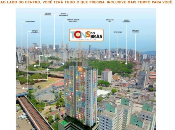 Imagem Apartamento à venda em São Paulo, Brás, com 1 quarto, 29m2