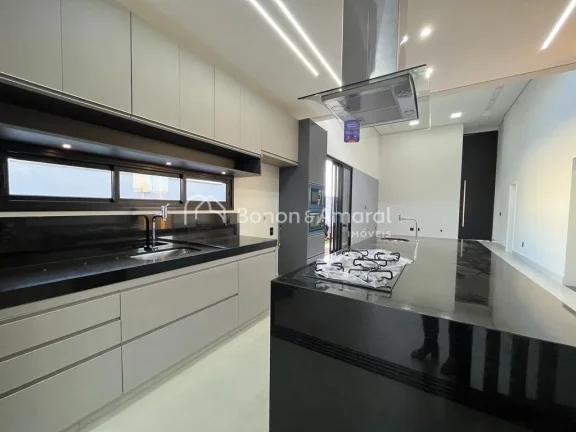 Imagem Excelente casa térrea nova com 3 suítes, totalmente integrada e planejada no Condomínio Glarus, S...