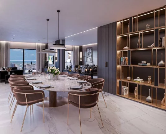 Imagem Apartamentos de alto padrão em condomínio Club com varanda / sacada gourmet em Parque Linear Parahyba I no Jardim Oceania / Bessa - AP2376