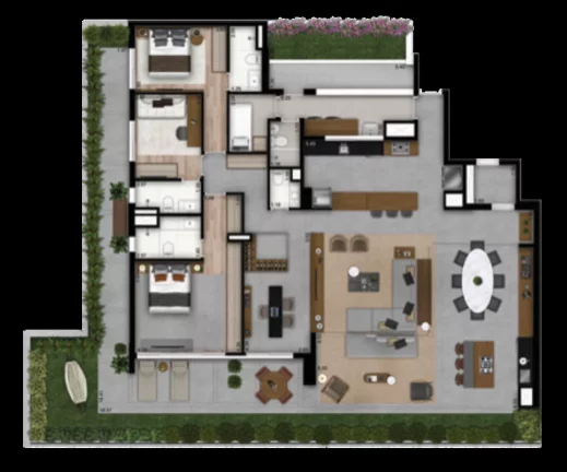 Imagem APARTAMENTO RESIDENCIAL em São Paulo - SP, Brooklin Paulista