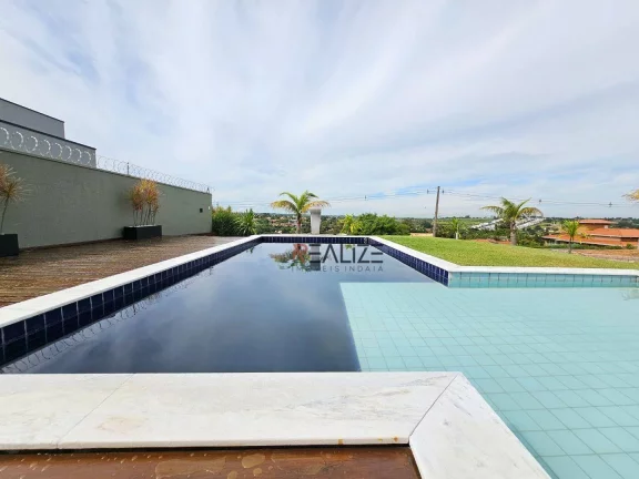 Imagem Casa moderna com quintal 3 suítes à venda, 261 m² por R$ 2.550.000 - Condomínio Terras de Itaici - Indaiatuba/SP