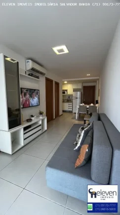 Imagem Apartamento à venda na Barra, Expresso 2222, 1 Quarto, Porteira Fechada, Vista Cristo e Piscina no Roof Top euma vaga