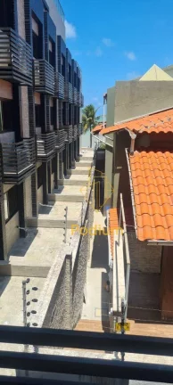 Imagem Flat com projetados e vista para o mar da praia de Manaíra -FL0075