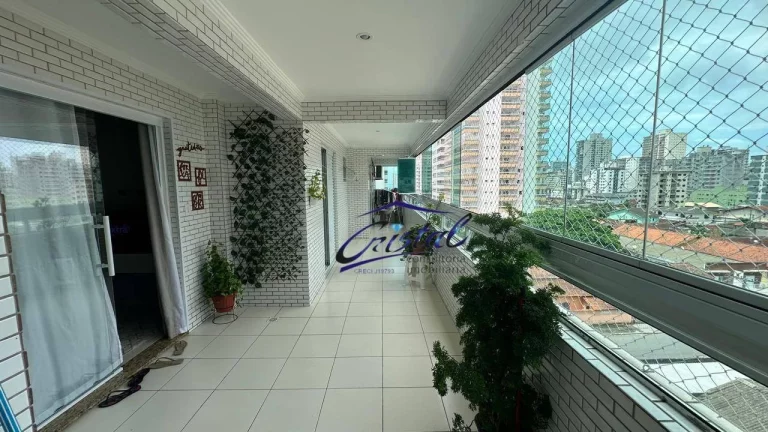 Imagem Apartamento com 3 dormitórios à venda, 101 m² por R$ 780.000 - Guilhermina - Praia Grande/SP