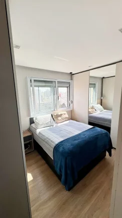 Imagem Apartamento 76M², 2Q, 1 Suíte, 2 Banheiros, 1 Vaga, 1 Depósito, Academia, Piscina Adulto, Infantil e Coberta, Sauna, Churrasqueira, Salão de Festas.