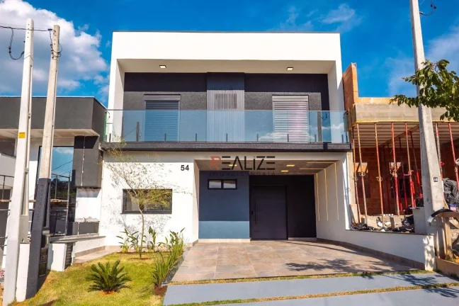 Imagem Sobrado moderno com 3 dormitórios e escritório à venda, 222 m² por R$ 1.550.000 - Condomínio Park Gran Reserve - Indaiatuba/SP