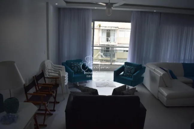 Imagem Imperdível apartamento à venda em Guarujá-SP, Pitangueiras: 3 quartos, 1 suíte, 3 salas, 3 banheiros, 2 vagas de garagem, 160 m²!