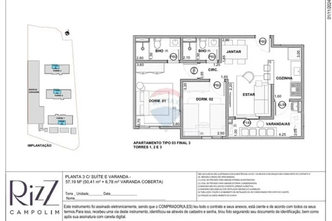Imagem Apartamento Lançamento - Rizz Campolim – Rooftop Exclusivo e Localização Premium