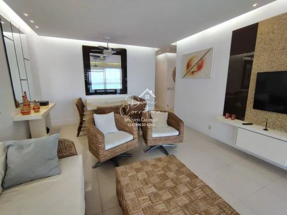 Imagem Apartamento de 3 quartos e 2 vagas na Vila Alzira, Guarujá-SP: espaço e conforto em 118m²!