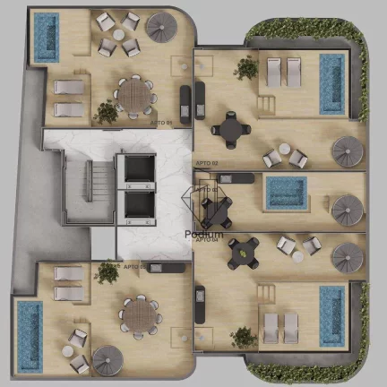 Imagem Apartamentos com varanda / sacada a aproximadamente 350m da praia de Cabo Branco -AP2238