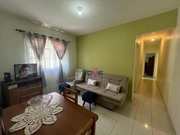 Imagem Apartamento com 2 dormitórios, em predinho na Rua Carlos Gomes, 1° andar lateral, à venda, 75 m² por R$ 350.000 - Marapé - Santos/SP