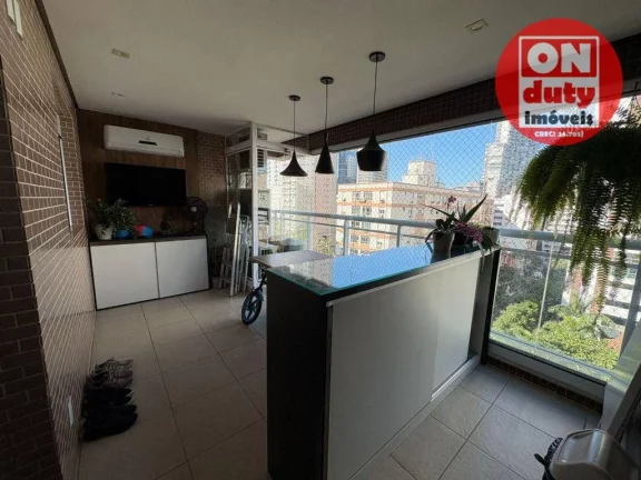 Imagem Apartamento com 3 dormitórios à venda por R$ 1.256.000 - Santos