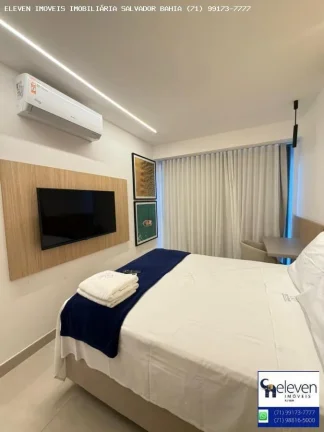 Imagem BEACH CLASS SALVADOR - SEU LUXO E LAZER À BEIRA-MAR EM ONDINA 2/4  60 M VISTA AVENIDA  COM INFRA E UMA VAGA