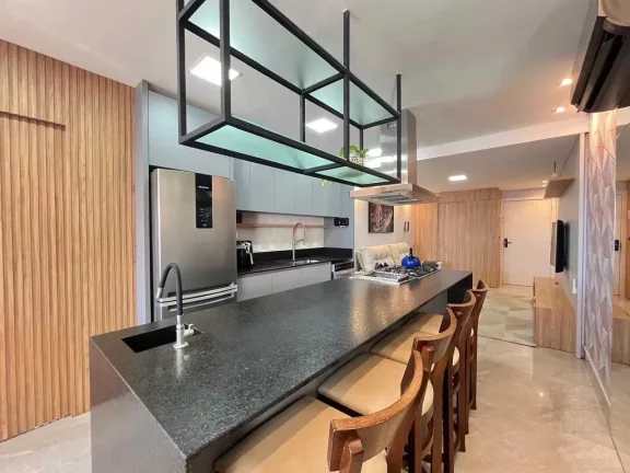 Imagem Apartamento mobiliado com 3 dormitórios sendo 2 suítes e 2 vagas de garagem em Itajaí