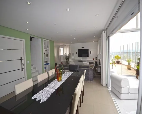 Imagem Apartamento cobertura duplex, com 4 suítes,piscina privativa, sacada com churrasquei