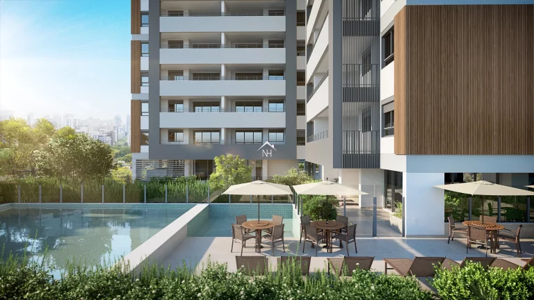 Imagem Apartamento de 63m c/ 2 dormitórios (1 suíte), terraço gourmet,1 vaga, salão de festas, piscinas,fitness, pista de cooper, brinquedoteca,churrasqueira