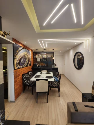 Imagem Apartamento de 2 dorms (suíte), 1 vaga com churrasqueira à carvão no condominio Exuberance Club