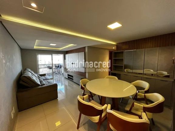 Imagem Apartamento mobiliado no Centro de Cambé com 95m², 3 quartos (1 suíte), sacada com churrasqueira, piscina, salão de festas e baixo condomínio!