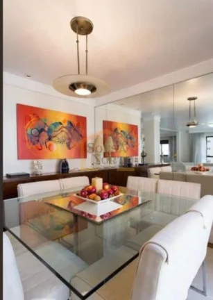 Imagem Apartamento com 150m², um apartamento por andar. Dispõe de 4 dormitórios, sendo 3 suítes com arm...
