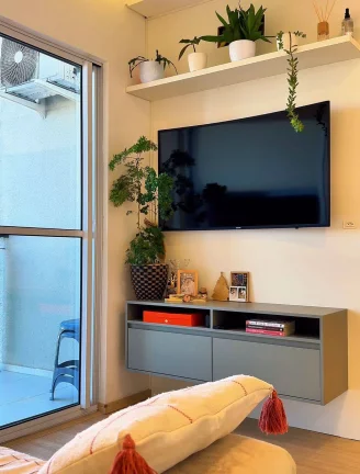 Imagem Apartamento com 2 dormitorios semi mobiliado