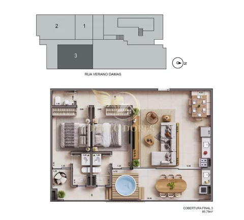 Imagem APARTAMENTO À VENDA DE 1 OU 2 DORMITÓRIOS NO ITAGUÁ EM UBATUBA-SP