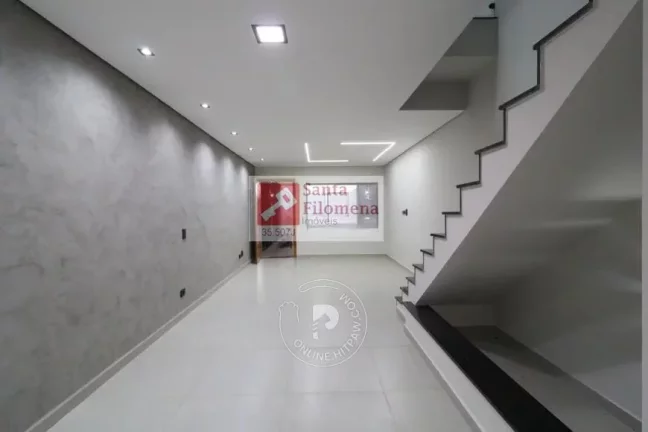 Imagem Sobrado para Venda em Santo André, Parque das Nações, 3 dormitórios, 3 suítes, 4 banheiros, 2 vagas
