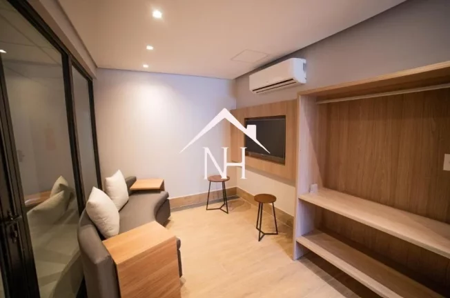Imagem Studio de 26m mobiliado, lavanderia, coworking, concierge, Academia, Shopping ibirapuera, aeroporto congonhas, metro eucaliptos, parque ibirapuera