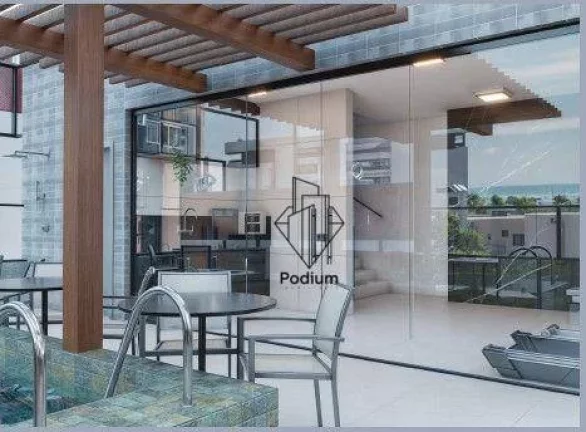 Imagem Cobertura duplex com banheira e área gourmet a 400m da praia do Bessa - CO0341.