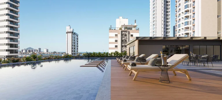 Imagem Apartamento em construção com 3 suítes e 2 vagas de garagem no Bairro Fazenda em Itajaí