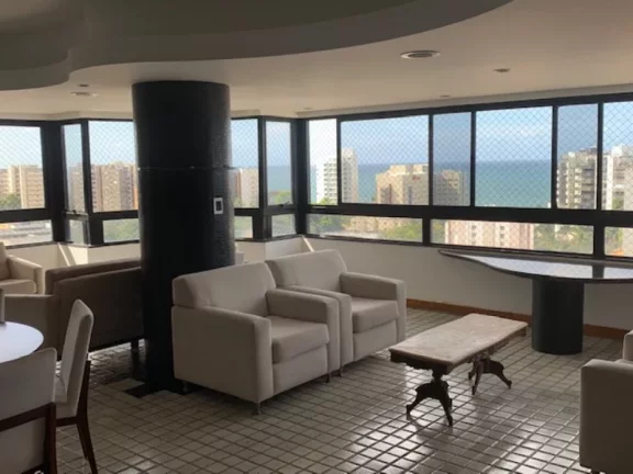 Imagem CONFORTÁVEL APARTAMENTO C/ 325m2 NO COBIÇADO CONDOMÍNIO MANSÃO DO ATLÂNTICO -RUA DE ACESSO LOCAL NO MELHOR DO RIO VERMELHO - VISTA MAR- R$1.950.000,00
