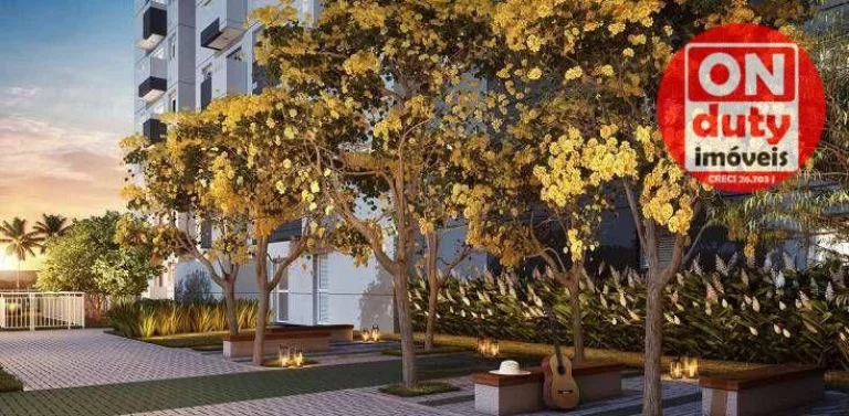 Imagem Apartamento com 2 quartos à venda, 42 m² por R$ 346.922 - Jabaquara - Santos/SP