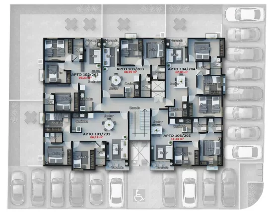 Imagem Apartamento à venda no bairro Bessa - João Pessoa/PB