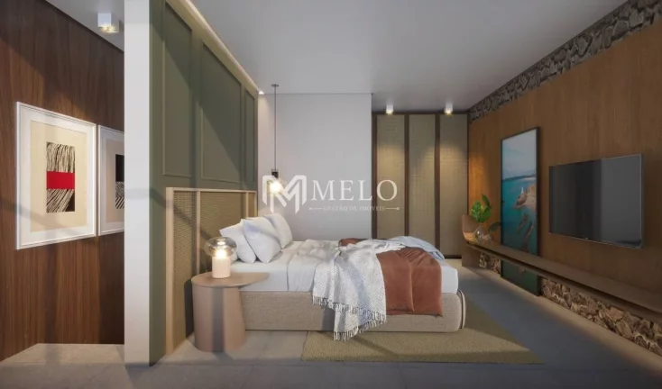 Imagem FLAT PORTO DE GALINHAS: 21,55m², 01 QTO, SL, 01WC...