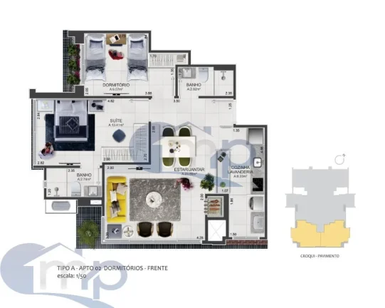 Imagem Apartamento á venda com 2 dormitórios no Predial em Torres/RS