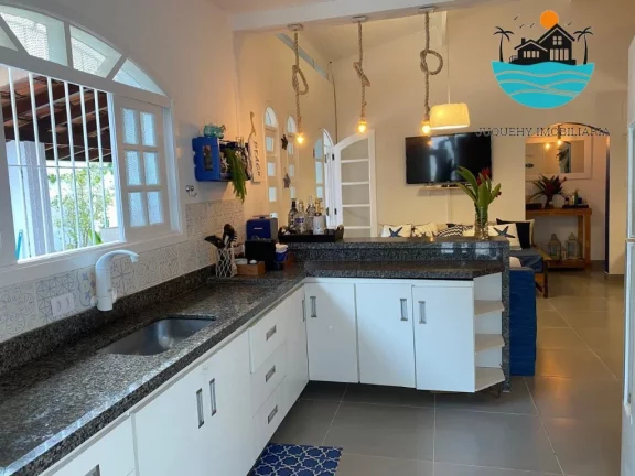 Imagem Venda casa Juquehy - Aluguel de Temporada, 5 quartos sendo 3 suites, jacuzzi, piscina, churras, 800m da praia, max 13 pessoas | Juquehy Imobiliária