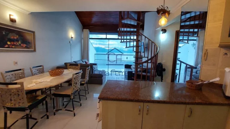 Imagem Linda cobertura duplex com vista espetacular e pé na areia - Martim de Sá - Caraguatatuba/SP