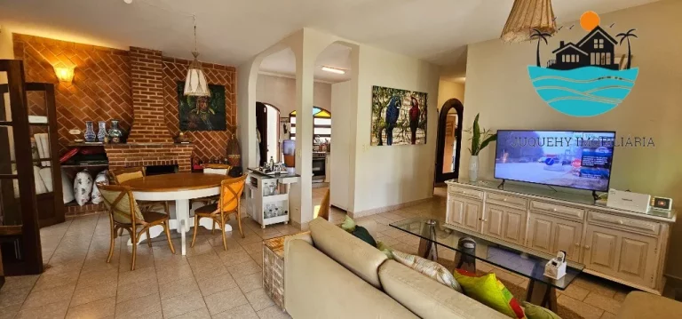 Imagem Casa para temporada em Juquehy - Lado direito, 200m da praia, 4 dorm. 1 suíte, piscina, churrasqueira, 3 vagas.| Juquehy Imobil