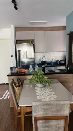 Imagem Apartamento de 2 dorms (suíte), 1 vaga, churrasqueira à carvão no condominio Exuberance Club
