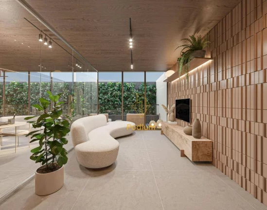 Imagem Apartamento térreo com área privativa em L a 115m da praia de Areia Dourada / Cabedelo - AP1159