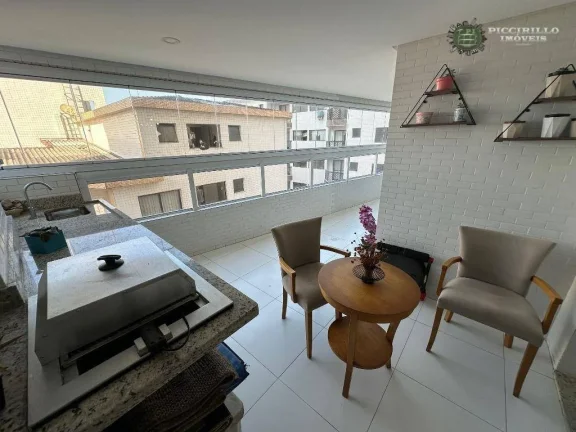 Imagem Apartamento com 2 dormitórios sendo 2 suítes à venda, 107 m² por R$ 599.000 - Aviação - Praia Grande/SP