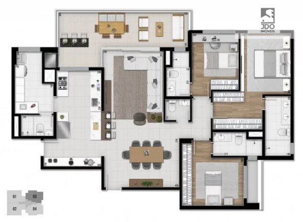 Imagem Apartamento a Venda no bairro Champagnat - Curitiba, PR