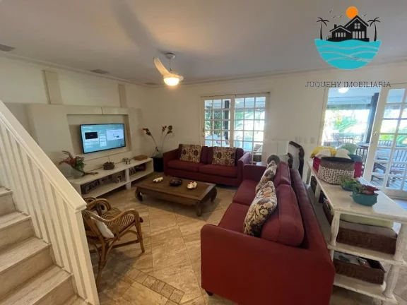 Imagem Casa em condomínio pé na areia c/ vista ao mar para venda e locação em Juquehy com 4 suítes, 10 pes. 201m² de área construída | Juquehy Imobiliária