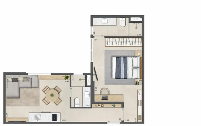 Imagem APARTAMENTO RESIDENCIAL em Rio de Janeiro - RJ, Leblon