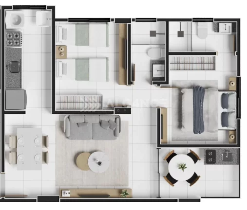 Imagem Apto - 2 Quartos - 1 Suíte - 62,03m²- Jardim Oceania, João Pessoa/PB