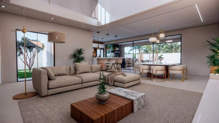 Imagem Sobrado moderno com 4 dormitórios e escritório à venda, 303 m² por R$ 3.300.000 - Condomínio Alto Padrão - Indaiatuba/SP