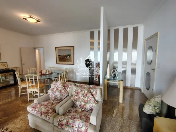 Imagem Apartamento frente mar, aceita parcelamento direto em Guarujá-SP, Pitangueiras: 3 quartos, 1 suíte, 2 salas, 2 banheiros, 2 vagas - 191m².