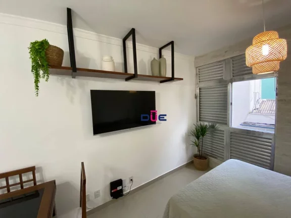 Imagem Apartamento Sala living 1 Quarto, 1 Vaga - José Menino - Santos/SP